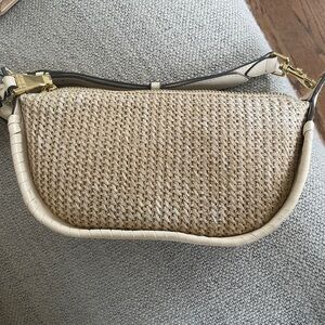 Aimee Kestenberg Gold Accent Woven Shoulder Bag